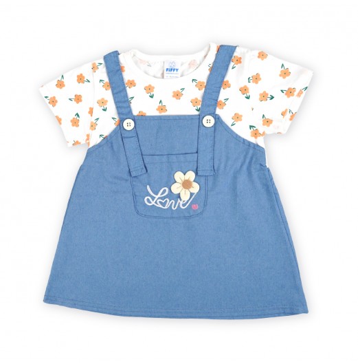 FIFFY FLORAL LOVE POCKET BAJU BAYI DRESS (3325111)