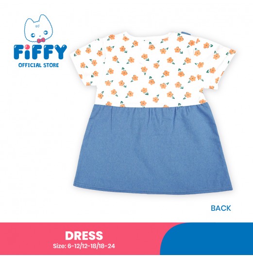 FIFFY FLORAL LOVE POCKET BAJU BAYI DRESS (3325111)