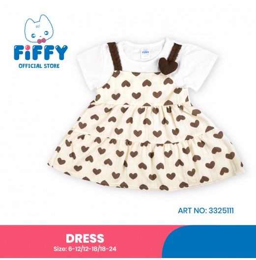 FIFFY MINI HEARTBEAT BAJU BAYI DRESS (3325111)