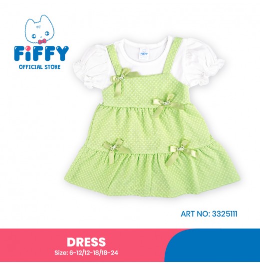FIFFY CHARMING DREAMY BOW BAJU BAYI DRESS (3325111)