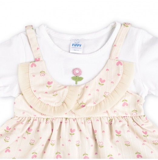 FIFFY BLOOM HEART BAJU BAYI DRESS (3325111)