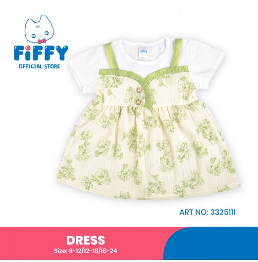 FIFFY VINTAGE PETALS BAJU BAYI DRESS (3325111)