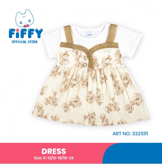 FIFFY VINTAGE PETALS BAJU BAYI DRESS (3325111)