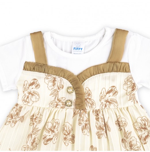 FIFFY VINTAGE PETALS BAJU BAYI DRESS (3325111)