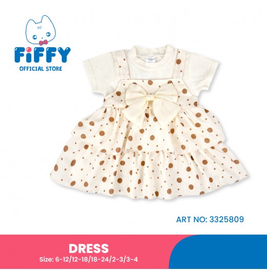 FIFFY BAJU BAYI POLKA PRINCESS DRESS (3325809)