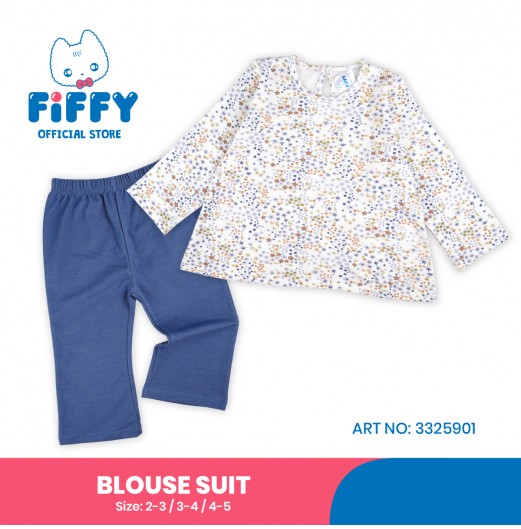 FIFFY WINTER BERRY BAJU BAYI BLOUSE SUIT (3325901)