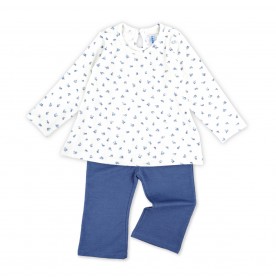 FIFFY WINTER BERRY BAJU BAYI BLOUSE SUIT (3325901)