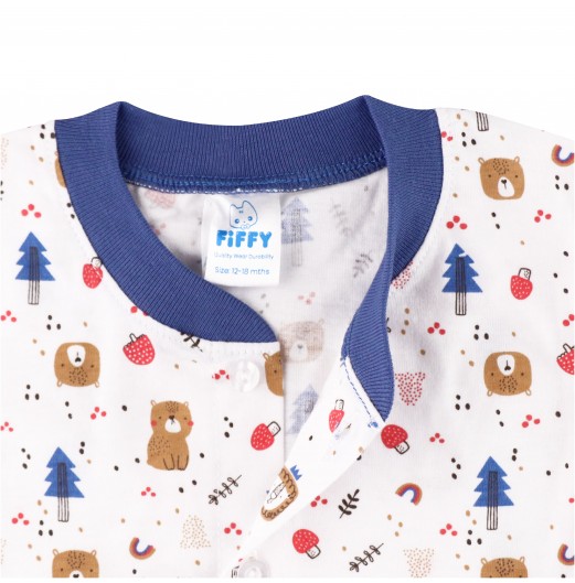 FIFFY COOL OCTOPUS LONG SLEEVE BOY PYJAMAS SUIT