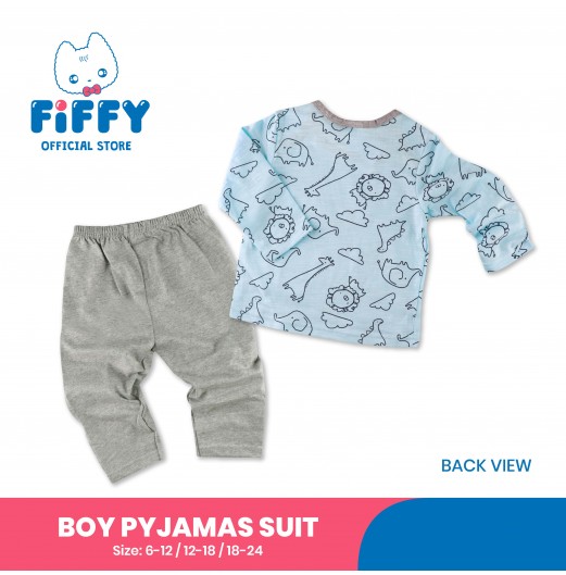 FIFFY LARGE ANIMAL DAY BOY PYJAMAS SUIT