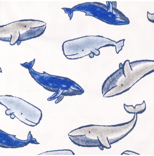 FIFFY SWIMMING WHALE BOY PYJAMAS SUIT
