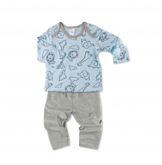 FIFFY LARGE ANIMAL DAY BOY PYJAMAS SUIT