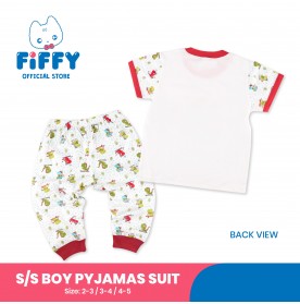 FIFFY SNOW WORLD LIFE SHORT SLEEVE BOY PYJAMAS SUIT