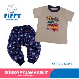 FIFFY KING OF NEW YORK SHORT SLEEVE BOY PYJAMAS SUIT