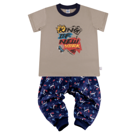 FIFFY KING OF NEW YORK SHORT SLEEVE BOY PYJAMAS SUIT