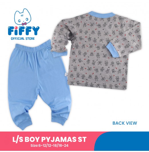 FIFFY ROBOT TEAM LONG SLEEVE BOY PYJAMAS SUIT