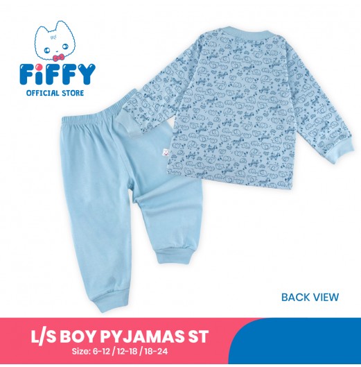 FIFFY WILD AND FREE LONG SLEEVE BOY PYJAMAS SUIT