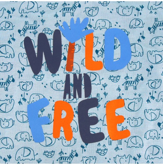 FIFFY WILD AND FREE LONG SLEEVE BOY PYJAMAS SUIT