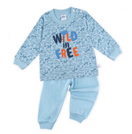 FIFFY WILD AND FREE LONG SLEEVE BOY PYJAMAS SUIT