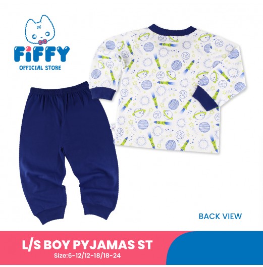 FIFFY ROCKET SHUTTLE LONG SLEEVE BOY PYJAMAS SUIT