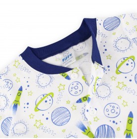 FIFFY ROCKET SHUTTLE LONG SLEEVE BOY PYJAMAS SUIT