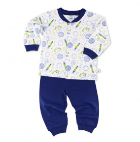 FIFFY ROCKET SHUTTLE LONG SLEEVE BOY PYJAMAS SUIT