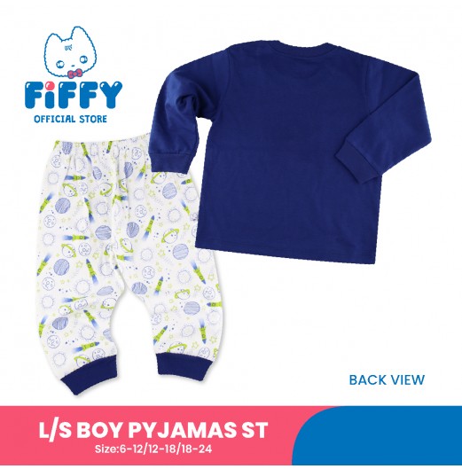 FIFFY JOURNEY INTO SPACE LONG SLEEVE BOY PYJAMAS SUIT