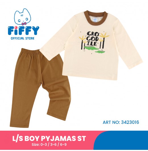 FIFFY CROCODILE WAY LONG SLEEVE BOY PYJAMAS SUIT