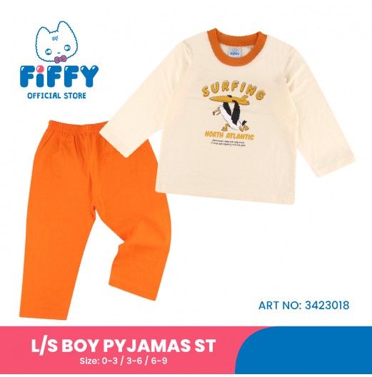 FIFFY SEAGULL SURFING LONG SLEEVE BOY PYJAMAS SUIT