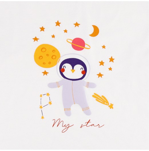 FIFFY PENGUIN'S STAR WORLD LONG SLEEVE BOY PYJAMAS SUIT