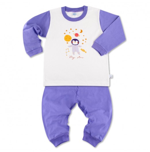 FIFFY PENGUIN'S STAR WORLD LONG SLEEVE BOY PYJAMAS SUIT