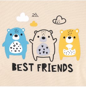 FIFFY BEST FRIENDS SHORT SLEEVE BOY PYJAMAS SUIT