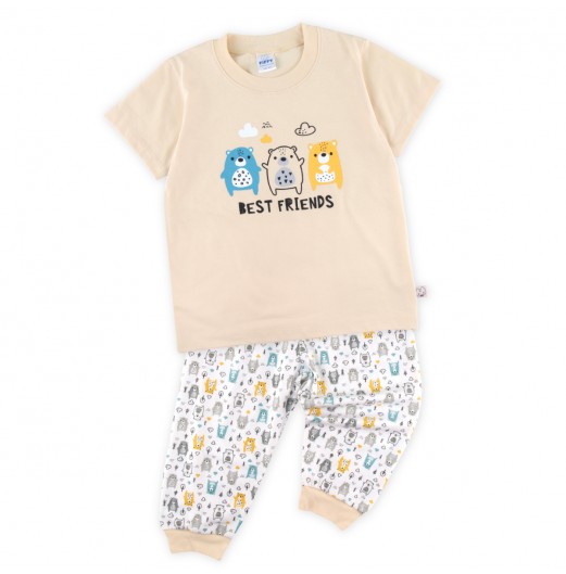 FIFFY BAJU BAYI BEST FRIENDS SHORT SLEEVE BOY PYJAMAS SUIT (3423507)