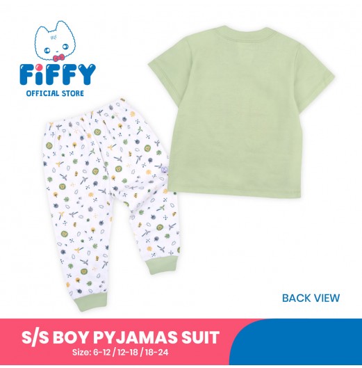 FIFFY SUNSHINE DAY SHORT SLEEVE BOY PYJAMAS SUIT (3425001)