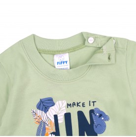 FIFFY SUNSHINE DAY SHORT SLEEVE BOY PYJAMAS SUIT (3425001)