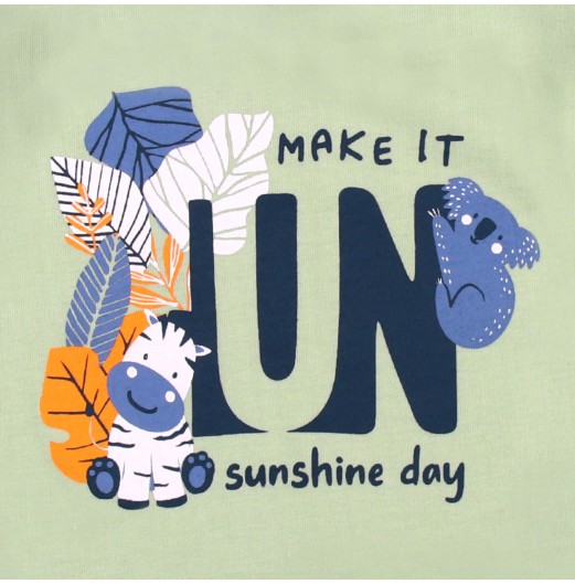 FIFFY SUNSHINE DAY SHORT SLEEVE BOY PYJAMAS SUIT (3425001)