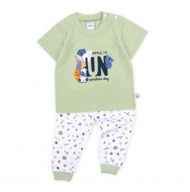 FIFFY SUNSHINE DAY SHORT SLEEVE BOY PYJAMAS SUIT (3425001)