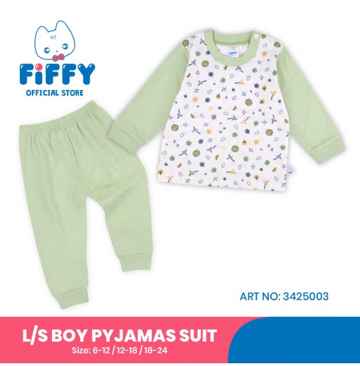 FIFFY JUNGLE DREAMS LONG SLEEVE BOY PYJAMAS SUIT (3425003)