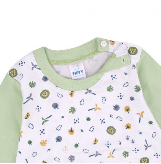 FIFFY JUNGLE DREAMS LONG SLEEVE BOY PYJAMAS SUIT (3425003)