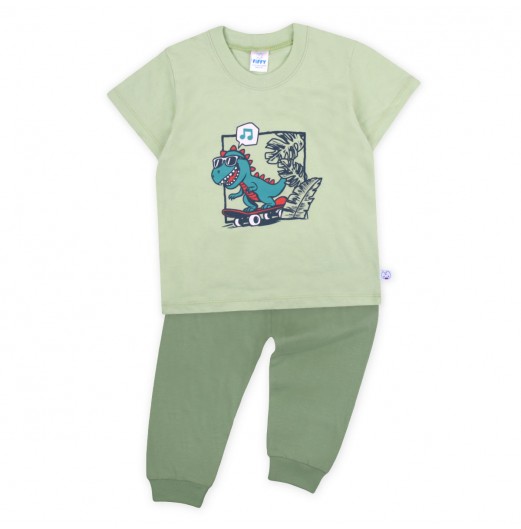FIFFY SKATER REX SHORT SLEEVE BOY PYJAMAS SUIT (3425501)