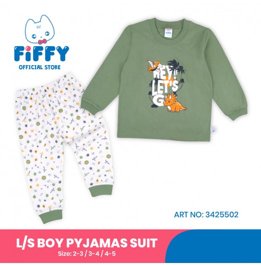 FIFFY HEY LET'S GO LONG SLEEVE BOY PYJAMAS SUIT (3425502)