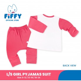 FIFFY LOVELY RIBBON LONG SLEEVE GIRL PYJAMAS SUIT