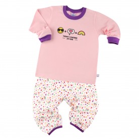 FIFFY 100% JOYFUL LONG SLEEVE GIRL PYJAMAS SUIT