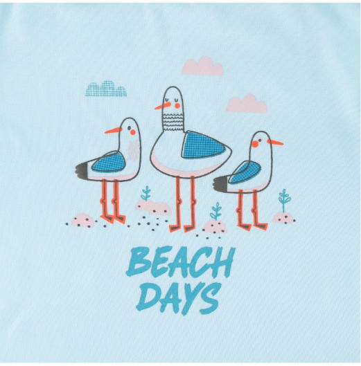 FIFFY SEAGULL BEACH DAYS LONG SLEEVE GIRL PYJAMAS SUIT