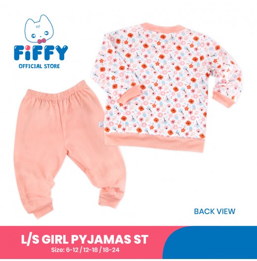 FIFFY FLOWERING MOMENT LONG SLEEVE GIRL PYJAMAS SUIT