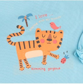 FIFFY GORGEOUS TIGER LONG SLEEVE GIRL PYJAMAS SUIT