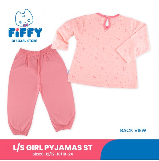 FIFFY HELLO SUMMER LONG SLEEVE GIRL PYJAMAS SUIT