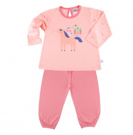 FIFFY HELLO SUMMER LONG SLEEVE GIRL PYJAMAS SUIT