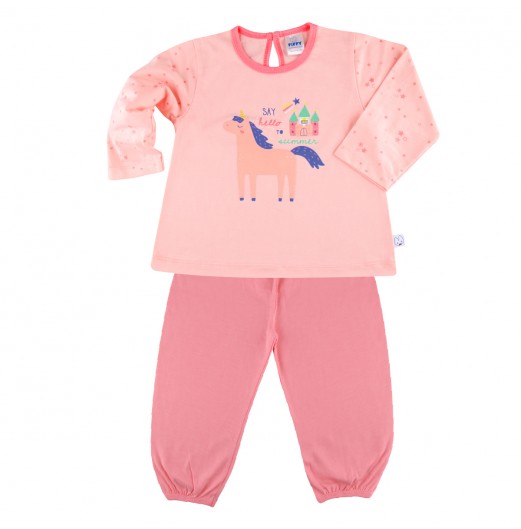 FIFFY HELLO SUMMER LONG SLEEVE GIRL PYJAMAS SUIT