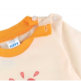 FIFFY ICE CREAM LOVE LONG SLEEVE GIRL PYJAMAS SUIT