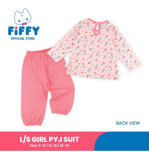 FIFFY PINKY ROBOT LONG SLEEVE GIRL PYJAMAS SUIT
